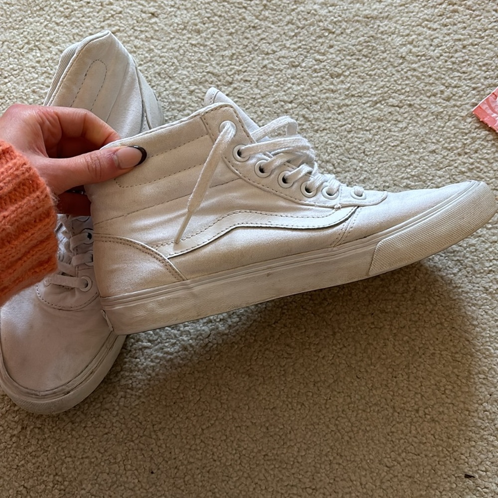 white high top vans